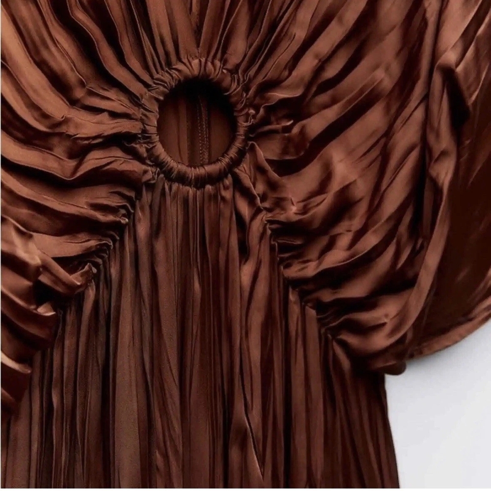 Zara Brown Jumpsuit with Ring Detail